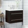 Badezimmermöbel mit integriertem schwarzen Waschbecken von , Badezimmerwaschtische - Ref: Foro24-3278765, Preis: 204,10 €, Ra...