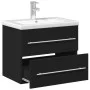 Badezimmermöbel mit integriertem schwarzen Waschbecken von , Badezimmerwaschtische - Ref: Foro24-3278765, Preis: 191,25 €, Ra...