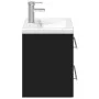 Badezimmermöbel mit integriertem schwarzen Waschbecken von , Badezimmerwaschtische - Ref: Foro24-3278765, Preis: 191,25 €, Ra...