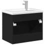 Badezimmermöbel mit integriertem schwarzen Waschbecken von , Badezimmerwaschtische - Ref: Foro24-3278765, Preis: 191,25 €, Ra...