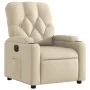 Sillón reclinable eléctrico de tela crema de , Sillones - Ref: Foro24-3204695, Precio: 246,39 €, Descuento: %