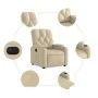 Sillón reclinable eléctrico de tela crema de , Sillones - Ref: Foro24-3204695, Precio: 246,39 €, Descuento: %
