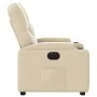 Sillón reclinable eléctrico de tela crema de , Sillones - Ref: Foro24-3204695, Precio: 246,39 €, Descuento: %