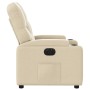 Sillón reclinable eléctrico de tela crema de , Sillones - Ref: Foro24-3204695, Precio: 238,12 €, Descuento: %