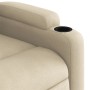 Sillón reclinable eléctrico de tela crema de , Sillones - Ref: Foro24-3204695, Precio: 238,12 €, Descuento: %