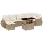 Set de sofás de jardín y cojines 8 piezas ratán sintético beige by , Garden sets - Ref: Foro24-3275148, Price: 599,17 €, Disc...