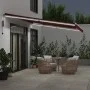 Toldo retráctil automático con luces LED burdeos 500x350 cm by , Awnings - Ref: Foro24-3214993, Price: 734,62 €, Discount: %