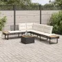 Set sofás jardín y cojines 2 pzas ratán sintético acacia negro by , Garden sets - Ref: Foro24-3277497, Price: 382,61 €, Disco...