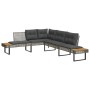 Gartensofa-Set, 2-teilig, mit PE-Rattan und grauem Glas-Kissen. von , Gartensets - Ref: Foro24-3277495, Preis: 329,76 €, Raba...