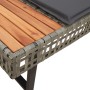 Set de sofás jardín 2 pzas con cojines ratán PE y vidrio gris by , Garden sets - Ref: Foro24-3277495, Price: 341,76 €, Discou...