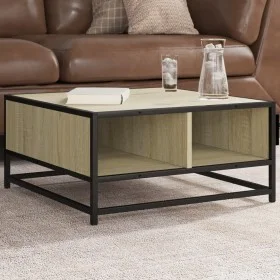 Mesa de centro madera y metal roble Sonoma 60,5x60,5x30 cm von , Couchtisch - Ref: Foro24-848765, Preis: 43,79 €, Rabatt: %