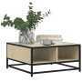 Mesa de centro madera y metal roble Sonoma 60,5x60,5x30 cm by , Coffee table - Ref: Foro24-848765, Price: 44,70 €, Discount: %