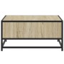 Mesa de centro madera y metal roble Sonoma 60,5x60,5x30 cm by , Coffee table - Ref: Foro24-848765, Price: 44,70 €, Discount: %