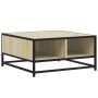 Mesa de centro madera y metal roble Sonoma 60,5x60,5x30 cm by , Coffee table - Ref: Foro24-848765, Price: 44,70 €, Discount: %