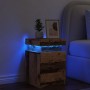 Mesita de noche con LED madera ingeniería envejecida 35x39x55cm von , Nachttische - Ref: Foro24-857654, Preis: 65,18 €, Rabat...