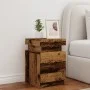 Mesita de noche con LED madera ingeniería envejecida 35x39x55cm von , Nachttische - Ref: Foro24-857654, Preis: 64,12 €, Rabat...