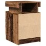 Mesita de noche con LED madera ingeniería envejecida 35x39x55cm von , Nachttische - Ref: Foro24-857654, Preis: 64,12 €, Rabat...