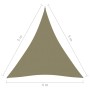 Triangular sail shade in beige Oxford fabric, 4x5x5 m. by vidaXL, Umbrellas - Ref: Foro24-135179, Price: 36,05 €, Discount: %