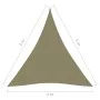 Triangular sail shade in beige Oxford fabric, 4x5x5 m. by vidaXL, Umbrellas - Ref: Foro24-135179, Price: 39,48 €, Discount: %