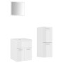 Badezimmerschrank-Set aus glänzend weißem Holzwerkstoff von , Badezimmermöbel - Ref: Foro24-3071177, Preis: 170,84 €, Rabatt: %