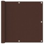 Balkonmarkise aus braunem Oxford-Stoff, 90 x 500 cm von vidaXL, Sonnenschirme - Ref: Foro24-135074, Preis: 20,32 €, Rabatt: %