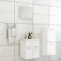 Badezimmerschrank-Set aus glänzend weißem Holzwerkstoff von , Badezimmermöbel - Ref: Foro24-3071447, Preis: 205,01 €, Rabatt: %
