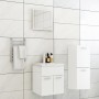 Badezimmerschrank-Set aus glänzend weißem Holzwerkstoff von , Badezimmermöbel - Ref: Foro24-3071447, Preis: 212,60 €, Rabatt: %