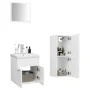 Badezimmerschrank-Set aus glänzend weißem Holzwerkstoff von , Badezimmermöbel - Ref: Foro24-3071447, Preis: 205,01 €, Rabatt: %