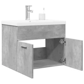 Badezimmermöbel mit integriertem Waschbecken in Betongrau. von , Badezimmermöbel - Ref: Foro24-3324858, Preis: 148,82 €, Raba...