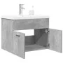 Badezimmermöbel mit integriertem Waschbecken in Betongrau. von , Badezimmermöbel - Ref: Foro24-3324858, Preis: 148,82 €, Raba...