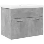 Mueble de baño con lavabo integrado gris hormigón de , Muebles de baño - Ref: Foro24-3324858, Precio: 148,82 €, Descuento: %