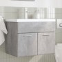 Badezimmermöbel mit integriertem Waschbecken in Betongrau. von , Badezimmermöbel - Ref: Foro24-3324858, Preis: 150,12 €, Raba...