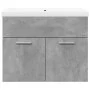 Mueble de baño con lavabo integrado gris hormigón de , Muebles de baño - Ref: Foro24-3324858, Precio: 148,82 €, Descuento: %