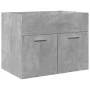 Mueble de baño con lavabo integrado gris hormigón de , Muebles de baño - Ref: Foro24-3324858, Precio: 148,82 €, Descuento: %