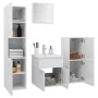 Badezimmerschrank-Set aus glänzend weißem Holzwerkstoff von , Badezimmermöbel - Ref: Foro24-3070907, Preis: 157,74 €, Rabatt: %