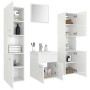 Badezimmerschrank-Set aus glänzend weißem Holzwerkstoff von , Badezimmermöbel - Ref: Foro24-3071492, Preis: 311,10 €, Rabatt: %