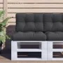 Cojín para sofá de palets de tela negro 60x40x12 cm by , Cushions for chairs and sofas - Ref: Foro24-360564, Price: 20,96 €, ...