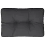 Cojín para sofá de palets de tela negro 60x40x12 cm by , Cushions for chairs and sofas - Ref: Foro24-360564, Price: 20,96 €, ...