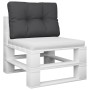 Cojín para sofá de palets de tela negro 60x40x12 cm by , Cushions for chairs and sofas - Ref: Foro24-360564, Price: 22,91 €, ...