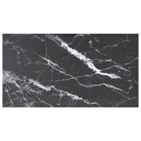 Schwarzer Marmortisch mit gehärteter Glasplatte, 120x65 cm, 8 mm. von , Tischplatten - Ref: Foro24-322276, Preis: 87,62 €, Ra...