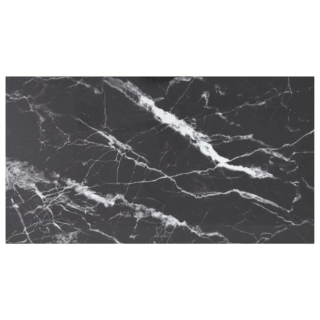 Schwarzer Marmortisch mit gehärteter Glasplatte, 120x65 cm, 8 mm. von , Tischplatten - Ref: Foro24-322276, Preis: 70,98 €, Ra...
