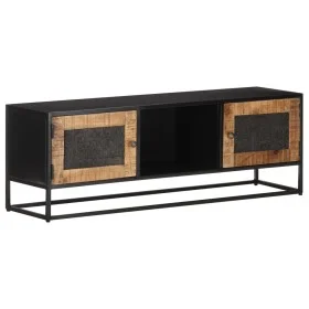 Massives TV-Möbel aus grobem Mangoholz 120x30x40 cm von , TV-Möbel - Ref: Foro24-323148, Preis: 329,08 €, Rabatt: %