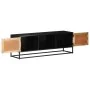 Massives TV-Möbel aus grobem Mangoholz 120x30x40 cm von , TV-Möbel - Ref: Foro24-323148, Preis: 329,08 €, Rabatt: %