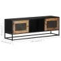 Massives TV-Möbel aus grobem Mangoholz 120x30x40 cm von , TV-Möbel - Ref: Foro24-323148, Preis: 329,08 €, Rabatt: %