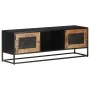 Massives TV-Möbel aus grobem Mangoholz 120x30x40 cm von , TV-Möbel - Ref: Foro24-323148, Preis: 329,08 €, Rabatt: %