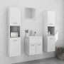 Juego de muebles de baño madera de ingeniería blanco brillo de , Muebles de baño - Ref: Foro24-3071042, Precio: 178,12 €, Des...