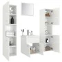 Engineered wood bathroom furniture set in high-gloss white by , Bathroom furniture - Ref: Foro24-3071042, Price: 178,14 €, Di...