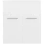 Engineered wood bathroom furniture set in high-gloss white by , Bathroom furniture - Ref: Foro24-3071042, Price: 178,14 €, Di...