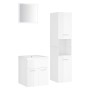Badezimmerschrank-Set aus glänzend weißem Holzwerkstoff von , Badezimmermöbel - Ref: Foro24-3071132, Preis: 193,33 €, Rabatt: %