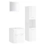 Engineered wood bathroom furniture set in high-gloss white by , Bathroom furniture - Ref: Foro24-3071132, Price: 193,49 €, Di...